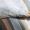Erwin Müller Bed Linen Flannel Grey/Silver/Orange Size 155 x 200