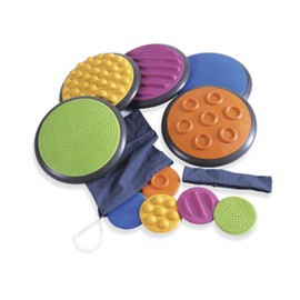 Gonge Tactile Discs Set of 5 Assorted, 4.3" - 10.6"