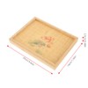 Bamboo Woven Jewelry Display Tray Vintage Necklace Bracelet Earrings Holder