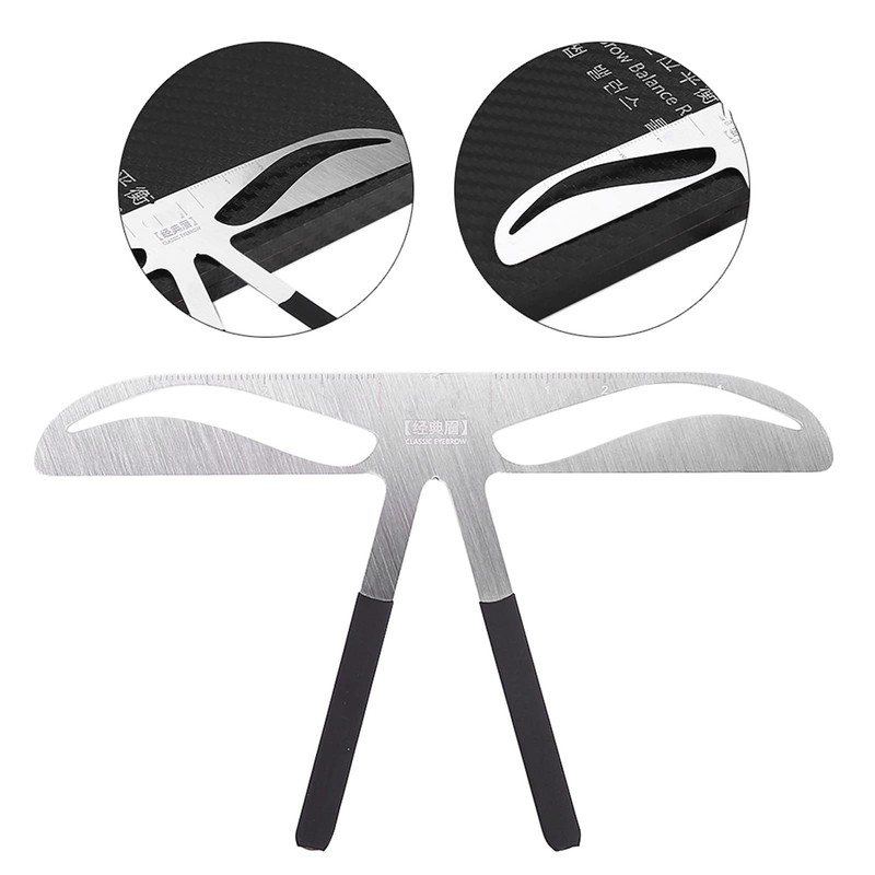 1 Piece Eyebrow Ruler, Professional Eyebrow Measure Balance Extension Ruler,