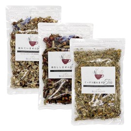 Herbal Tea Blend Assorted Set, 3.5 oz (100 g) x 3, Value Set