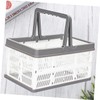 BESPORTBLE Folding Basket Handle Cube Storage Office Organiser Plastic Snack