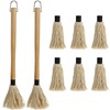 Hedume 2 Pack BBQ Basting Mop with 6 Extra Replacement