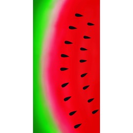 Bahia Collection by Dohler Watermelon Brazilian Velour Beach Towel 30x60 Inches
