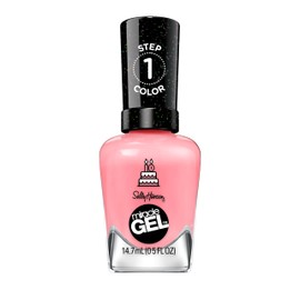 Sally Hansen Miracle Gel Salon Quality Nail Polish | Gel-Like Formula, Two-Step System, No UV Light Needed, Long Lasting | Opaque, Glossy | 341 Pink an Outfit | Classic Pink Nail Color