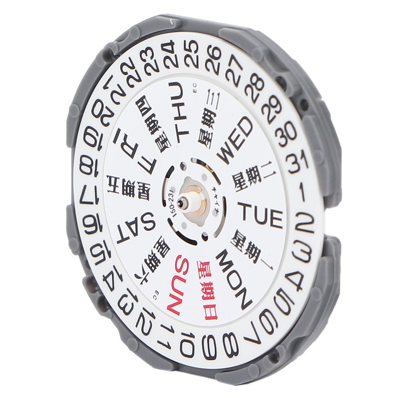 VJ33 Watch Movement Replacement Day Date Calendar Movement Watch Repair