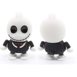 2.0 Jack Skellington Skeleton 64GB USB External Hard Drive Flash Thumb Drive Storage Device Cute Novelty Memory Stick U Disk Cartoon