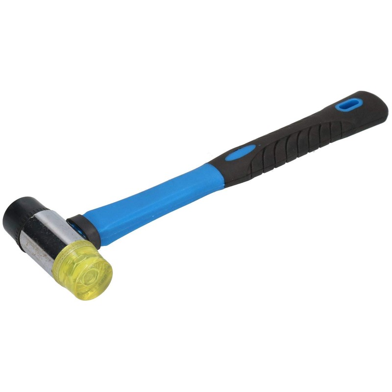 30mm Rubber & Nylon Mallet Fibre Handle Jewellers Hammer Window