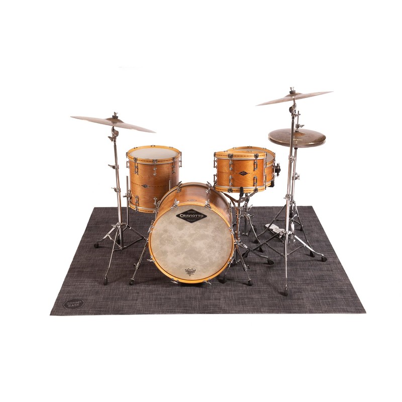 DRUMnBASE Woven Style Stage Rug VP185-BBL Back in Black 6'