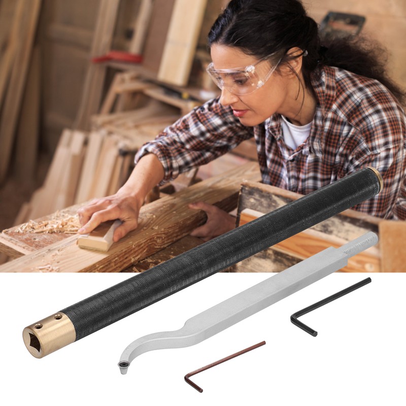Wood Turning Tools Swan Neck Hollow Cutter Tool Bar Hex