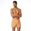 bruno banani Men's Boxer Shorts, Pumpkin/Vanilla Print // Pumpkin