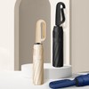Carabiner 3-Fold Automatic Umbrella UV Block with Blackout Canopy