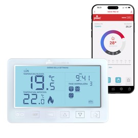 Digital WiFi Thermostat with Dual Band Compatible with Alexa - Power Supply 230 V - (Snow PRO W)