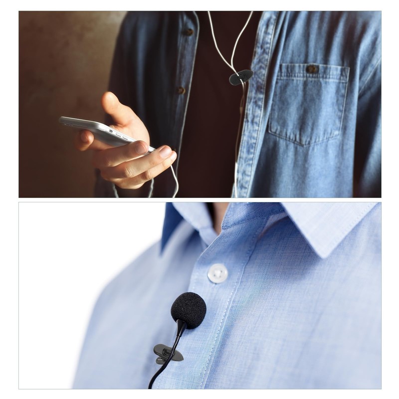 sourcing map 10pcs Headphone Wire Clips 0.94" Length Small Headset