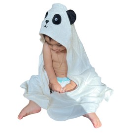 Baby Hooded Towel | Super Soft | Organic BAMBOO | 90x90cm (Panda)