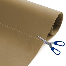 Nylon Fabric, 58" W 420D Waterproof Fabric 1 Yard Ripstop Nylon Fabric Outdoor Upholstery Twill Sewing Fabric for Patio Chair, Lining, Cushion, Purse, Tote Bag, Tent, Tarp Cover, DIY Project Khaki