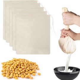 2PCS Nut Milk Bags, 18IN * 12IN Natural Cheesecloth Bag, Reusable Almond Milk Bag, Unbleached Cotton Cloth Bag for Soup Cheese Coffee Juice Soup Herbs