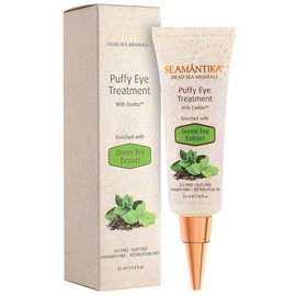 Puffy Eye Treatment Instant results – Naturally Eliminate Wrinkles, Puffiness, Dark Circle and Bags in Minutes – Hydrating Eye Cream w/ Green Tea Extract, Dead Sea Minerals by SEAMANTIKA – .8 fl.oz.