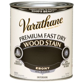 Rust-Oleum 269395 Ebony Varathane Premium Fast Dry Wood Stain, 1 Quart, 2 Pint Can (Pack of 2)