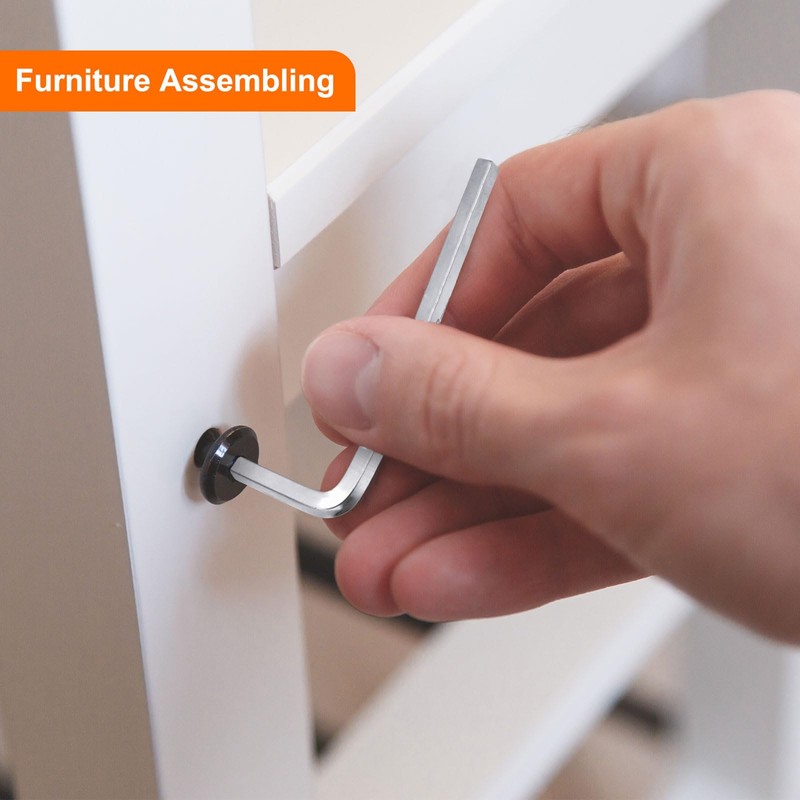 sourcing map 2pcs Ball End Hex Key Wrench 2.5mm L-Shape