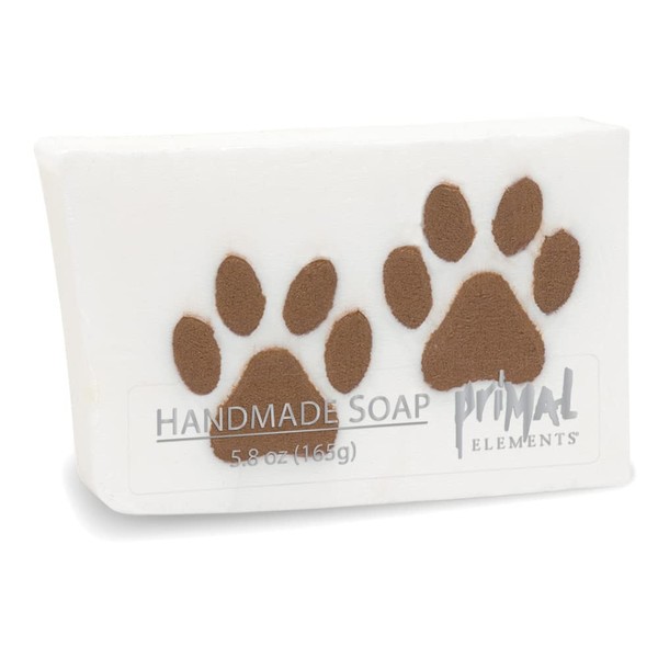 Primal Elements Bar Soap in Shrinkwrap, Paw Prints, 6 Ounce