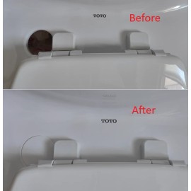 Toto Toilet Washlet+ Bidet Hole Cover Plastic Plug Snap On Cap White (1 Piece)