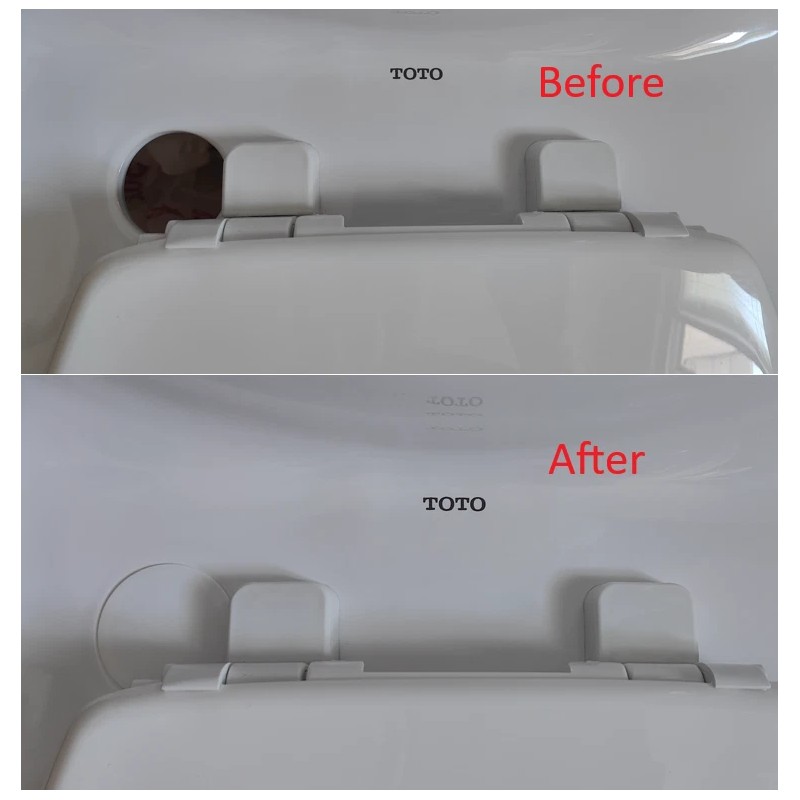 Toto Toilet Washlet+ Bidet Hole Cover Plastic Plug Snap On