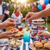 200pcs USA 250th Patriotic Cocktail Picks 4th of July Star