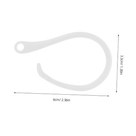 LABRIMP 2pcs Ear Hanging Accessories Hooks Hook Earbuds Holder Sport Earbud Lanyard Strap Ear Bud Holders for Ears Headphone Hook Headphone Accessories Attachment White