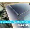 MyFrameAccessory 2pcs Flexible CARBON FIBER ROOF TRIM Molding Kit For
