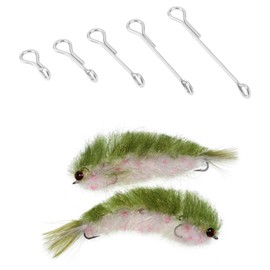 Create idea 50 Pieces Fly Fishing Fly Tying Economy Metal Joint Shafts Compatible with Game Changer 8 for Tying Streamers (10-30mm, 5 Sizes)