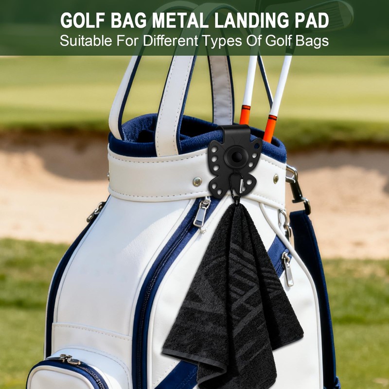 Veyntra Metal Landing Pad Clip for Golf Bags, 10‑Hole Golf