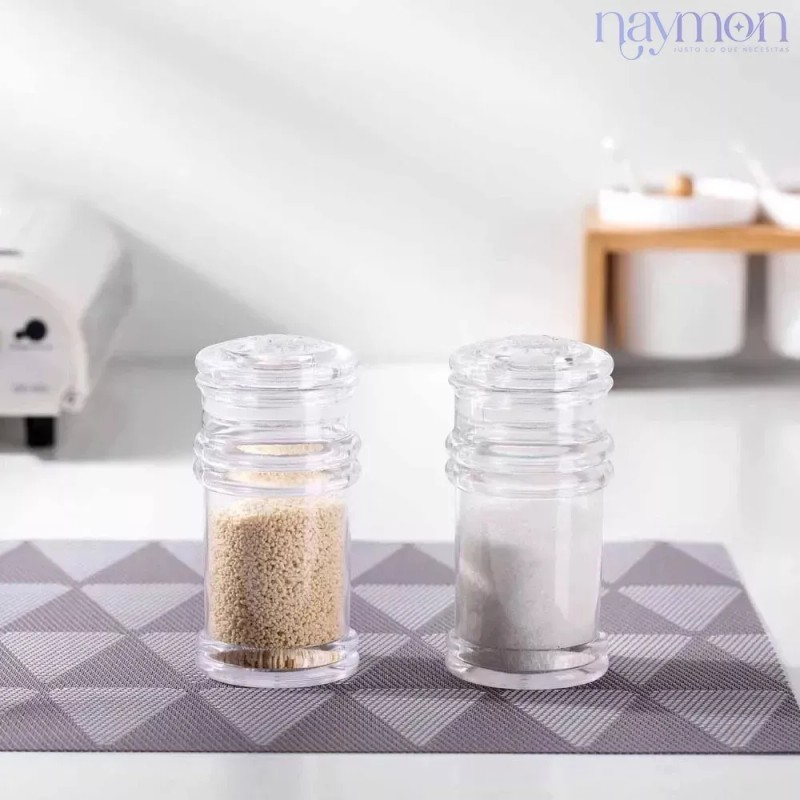 Naymon Salero Pimentero Especias Sal Condimentos Palillero Cocina