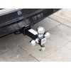 TOPTOW 64180 Trailer Receiver Hitch Triple Ball Mount with Hook,