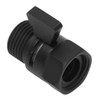 Brass Water Valve Diverter Valve Black Brass Shut Off Valve