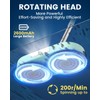 Cordless Electric Mop,Dual-Motor Powerful Spin Mop with Led Headlight&Water Spray,2600mAh