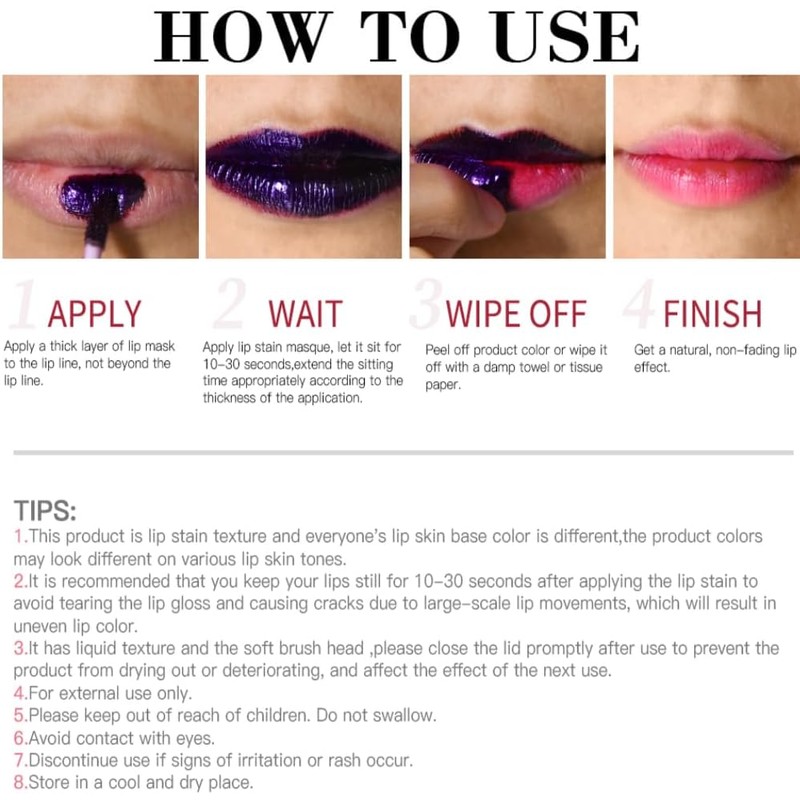 JEMPET Peel-Off Lip Stain Set – 3-piece long-lasting, transfer-proof &