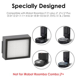 (14 Pack) HEPA Filter Compatible with iRobot Roomba Combo i5 Combo j5 j5+ Roomba i7 i7+ J7 j7+ Plus i3 i3+ i2 i2+ i1 i1+ i4 i6 i6+ i8 i8+ E6 E7 E I & J Series Filters Kit(NOT FOR Combo j7+ j9+ 10 Max)