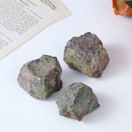 XIANNVXI XIANNVXI Bloodstone Crystal,1.77-2.17" Raw Crystal Bloodstone Stone,Natural Healing Crystal Rock Rough Gemstone for Crystal Lovers Beginners Collectors