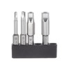 HARFINGTON H3-H8 Pentagon Screwdriver Bit Set 1/4" Hex Shank 2"