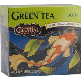 CELESTIAL SEASONINGS TEA GRN AUTHN DCF, 40 BG