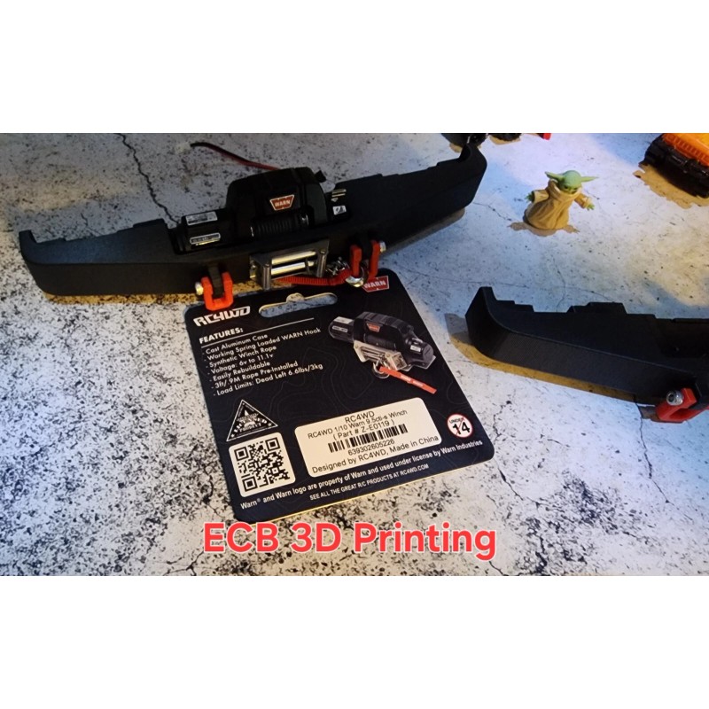 ECB 3D Printing Front Winch Bumper for RC4WD K10 &