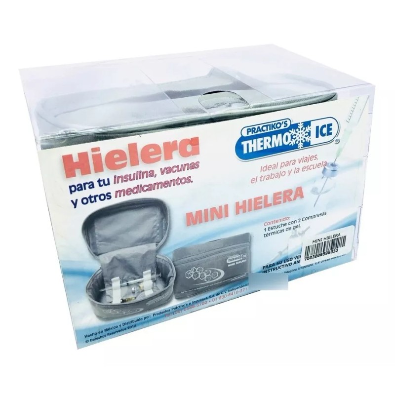 PRACTIKOS Hielera Térmica Porta Insulina Con Gel Frío Enfriamiento