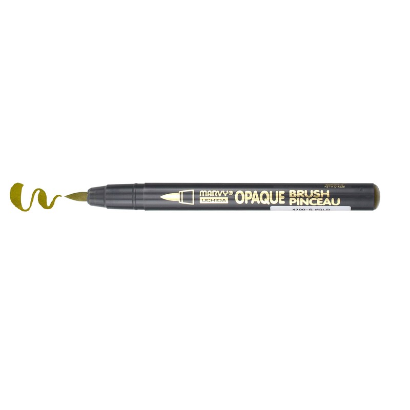 Marvy Uchida Gold Opaque Brush Marker