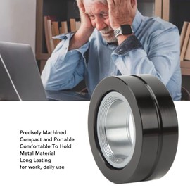 Metal Rings Fidget Toy, Adults Fidget Ring Toy, Round Shape Long Lasting Magnetic Rings Fidget Toy, Relief Stress Fingertip Fidget Ring Toy for Adult Men Outdoor