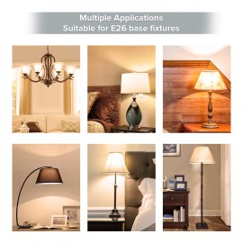 SANSI 4 Pack 4000lm LED Light Bulbs 200W Equiv. 3000K Warm White Home Energy Saving