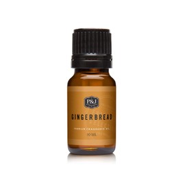 P&J Trading Fragrance Oil for Diffusers for Home - Gingerbread 10ml Fragrance Scents for Candle Making - Soap Making Supplies & Car Diffuser Scents