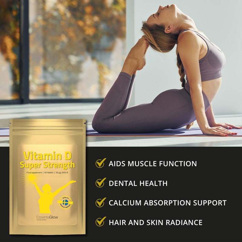 180 Vegan Vitamin D Tablets | 2,000 iu per Serving