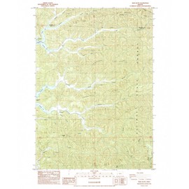 YellowMaps Trail Butte OR topo map, 1:24000 Scale, 7.5 X 7.5 Minute, Historical, 1985, Updated 1985, 26.7 x 21.9 in - Polypropylene
