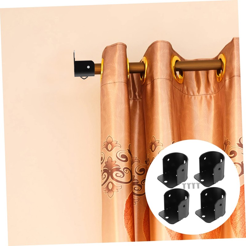 CAXUSD 12 Pcs Flange Code Rods Pole Mount for Closet